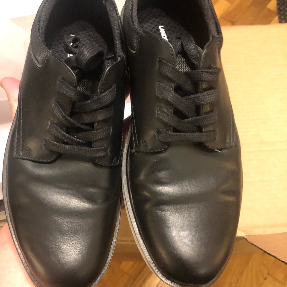 Lands' End Men's Classic Black Oxfords